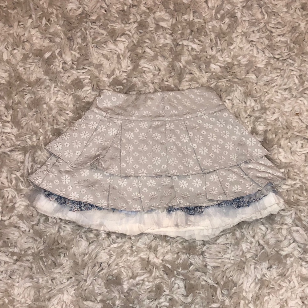 Simonetta Mini Pleated Floral Skirt Toddler size 2
